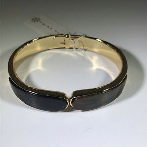 Trina Turk Hinged Bracelet Black/Brown NWT